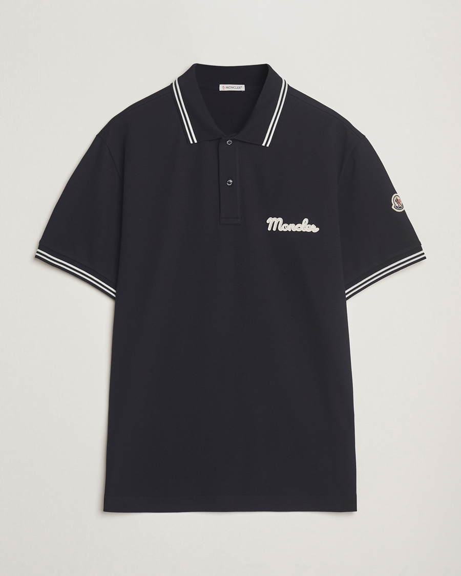 Men | Polo Shirts | Moncler | Vintage Logo Polo Navy