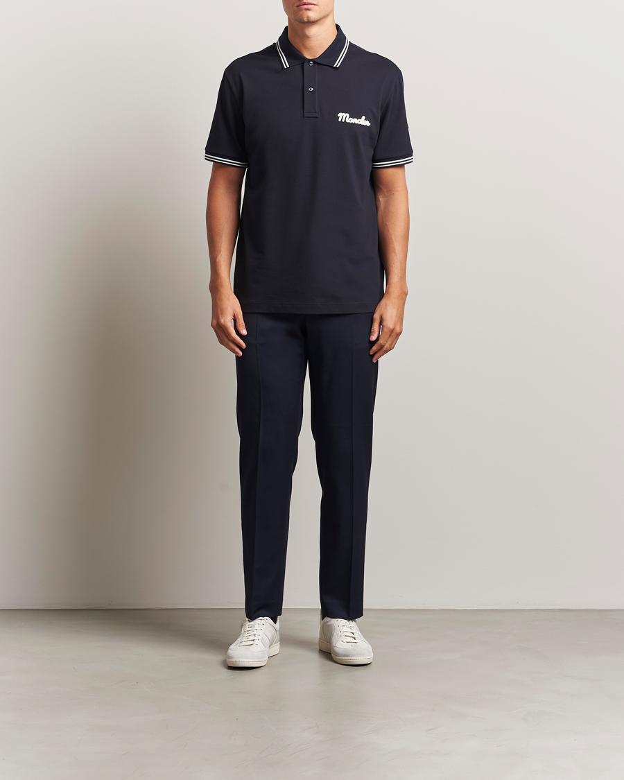 Men | Polo Shirts | Moncler | Vintage Logo Polo Navy