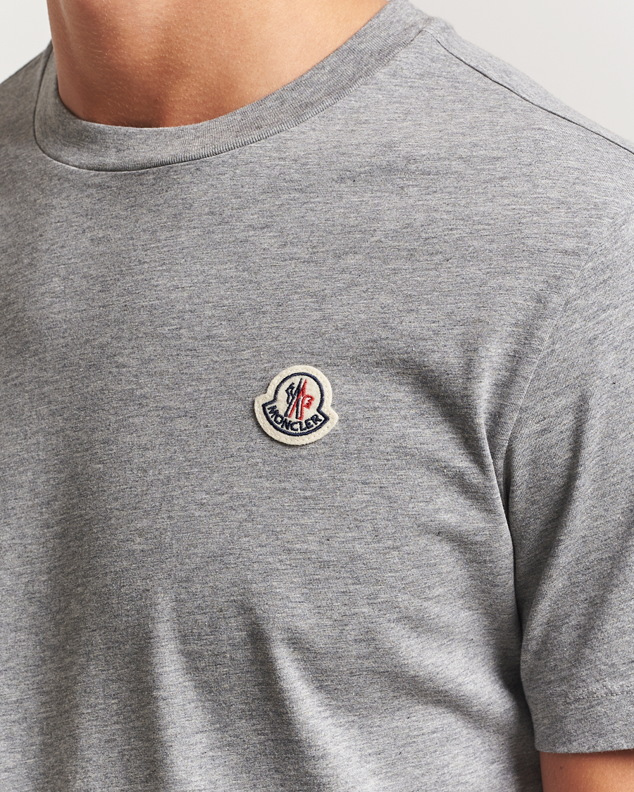 Men | T-Shirts | Moncler | 3-Pack Logo T-Shirt Grey/White/Black