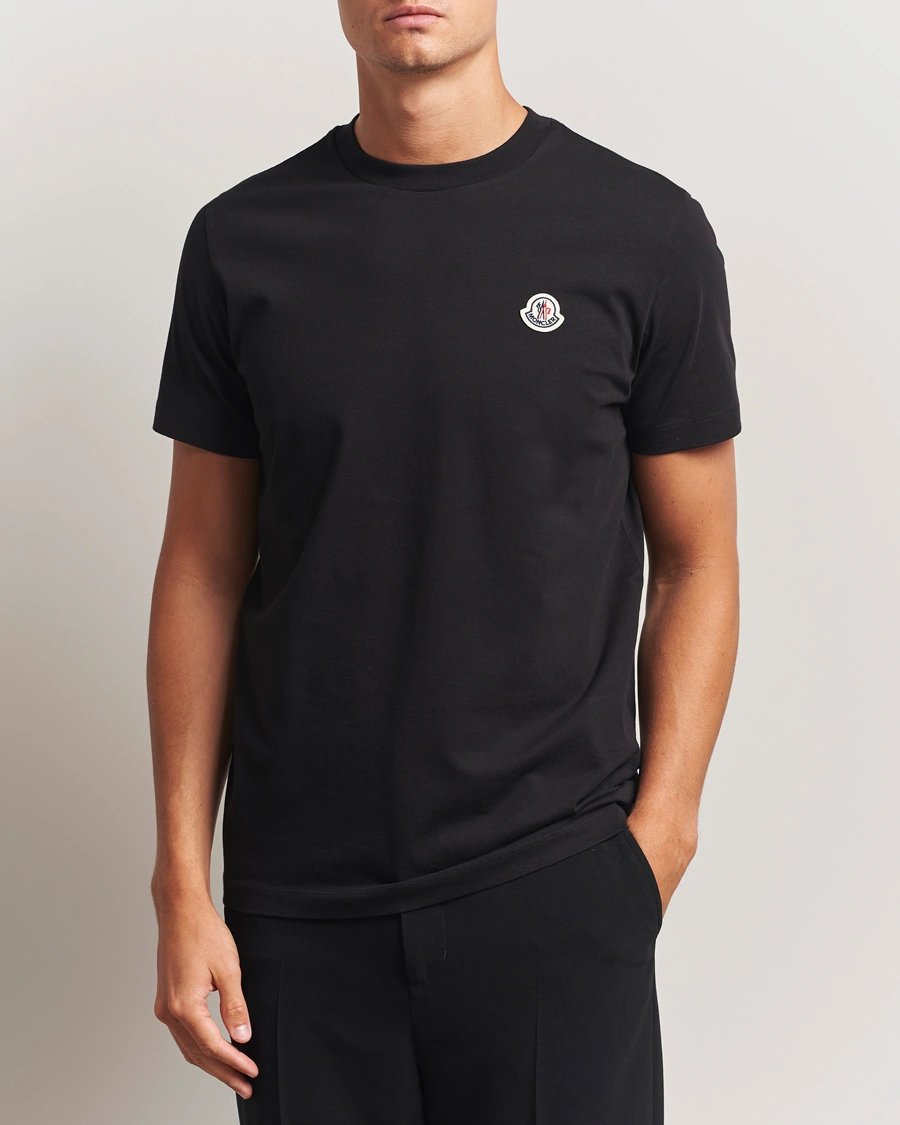 Men | T-Shirts | Moncler | 3-Pack Logo T-Shirt Black