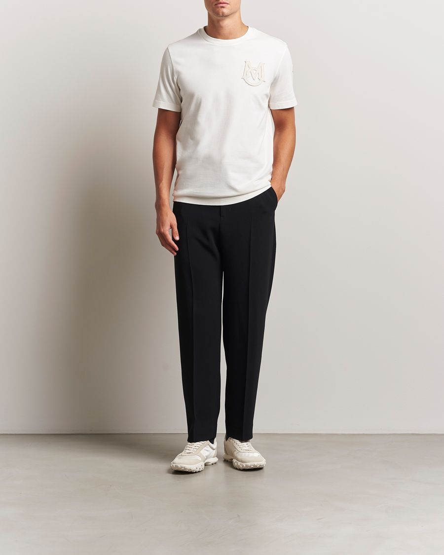 Men | T-Shirts | Moncler | Embossed Logo T-Shirt Off White