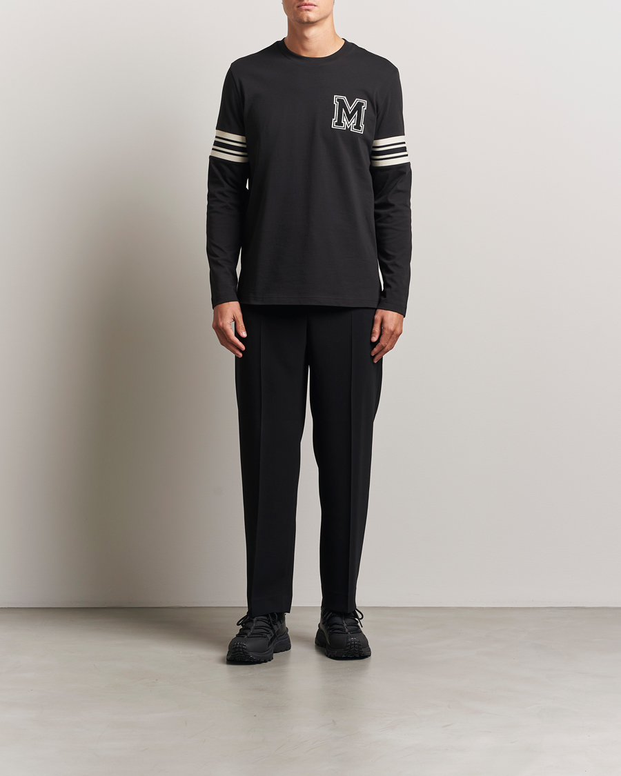 Men | T-Shirts | Moncler | Archive Logo Long Sleeve T-Shirt Black