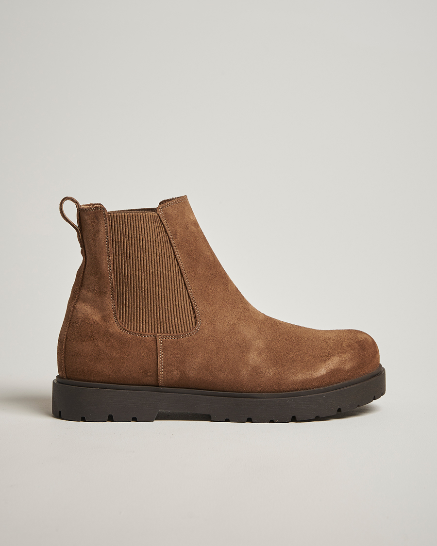 Men | Boots | BIRKENSTOCK | Highwood Suede Chelsea Boot Dark Tea