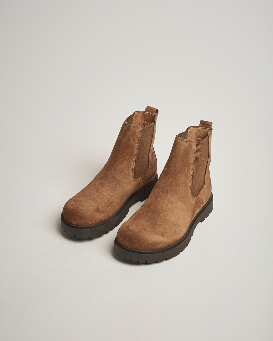 Men | Boots | BIRKENSTOCK | Highwood Suede Chelsea Boot Dark Tea