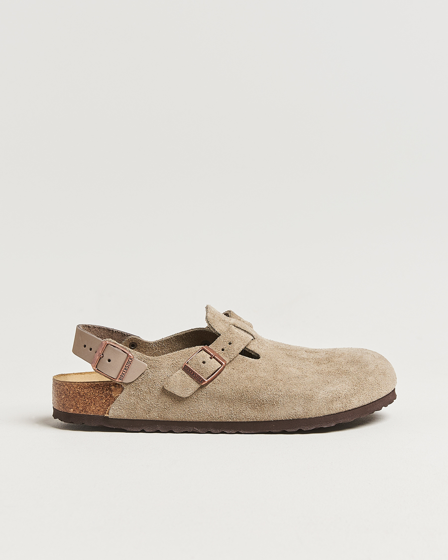 Men | Sandals & Slides | BIRKENSTOCK | Tokio Classic Footbed Taupe Suede