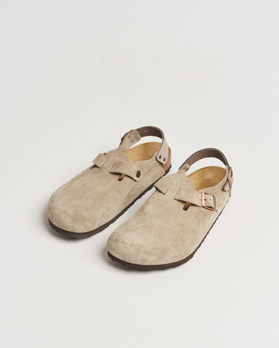 Men | Sandals & Slides | BIRKENSTOCK | Tokio Classic Footbed Taupe Suede