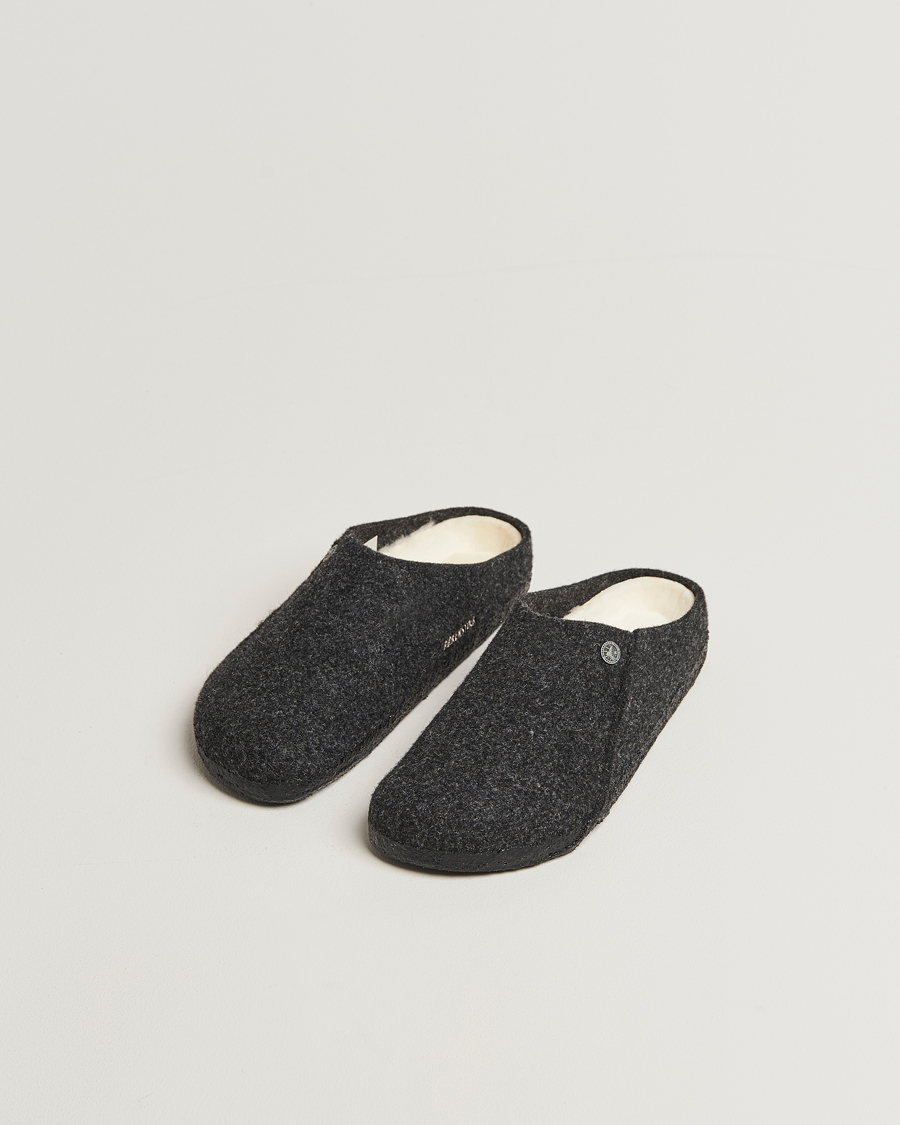 Men | Sandals & Slides | BIRKENSTOCK | Zermatt Shearling Wool Felt Anthracite