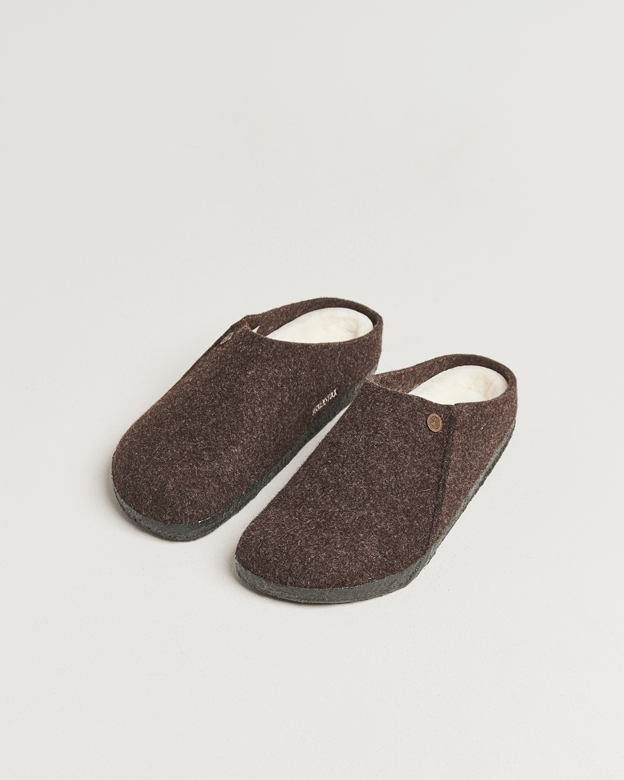 Men | Sandals & Slides | BIRKENSTOCK | Zermatt Shearling Wool Felt Mocca