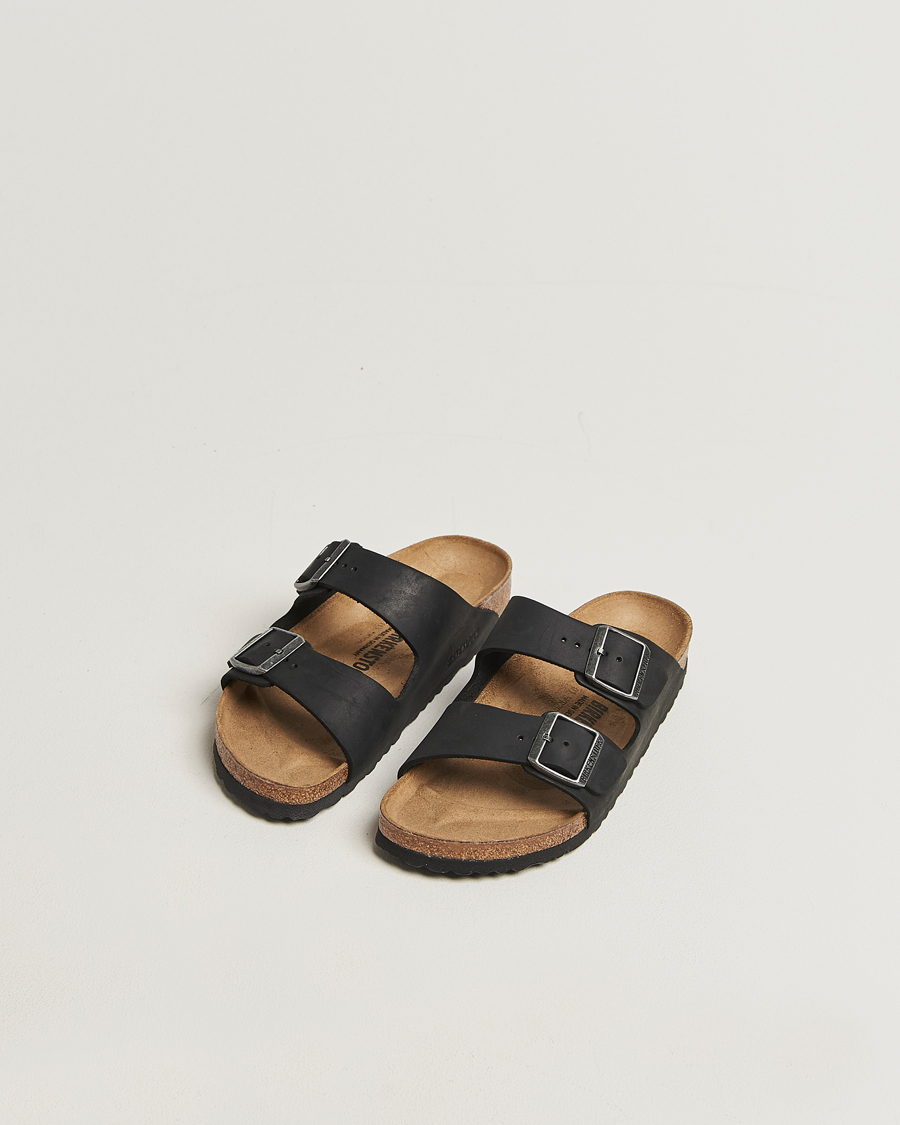 Men | Sandals & Slides | BIRKENSTOCK | Woman Arizona Classic Footbed Black Oiled Leather