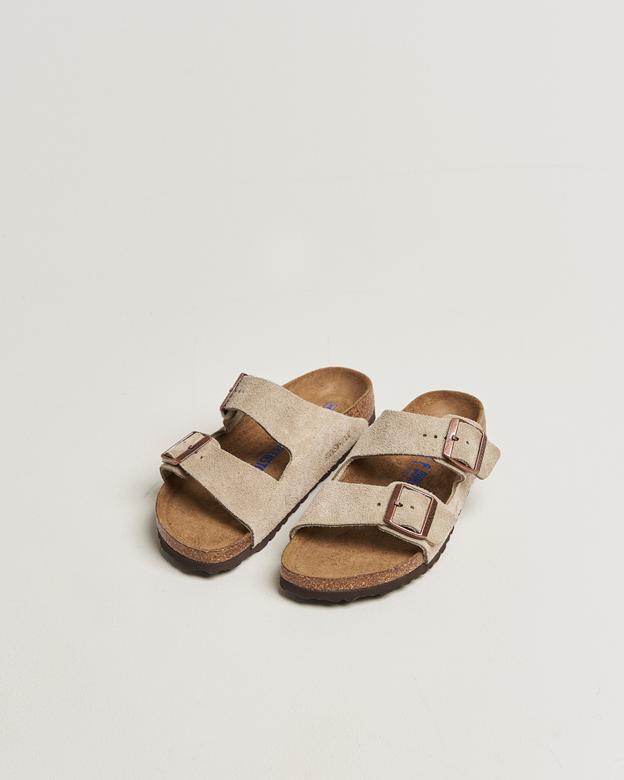 Men | Sandals & Slides | BIRKENSTOCK | Woman Arizona Soft Footbed Taupe Suede