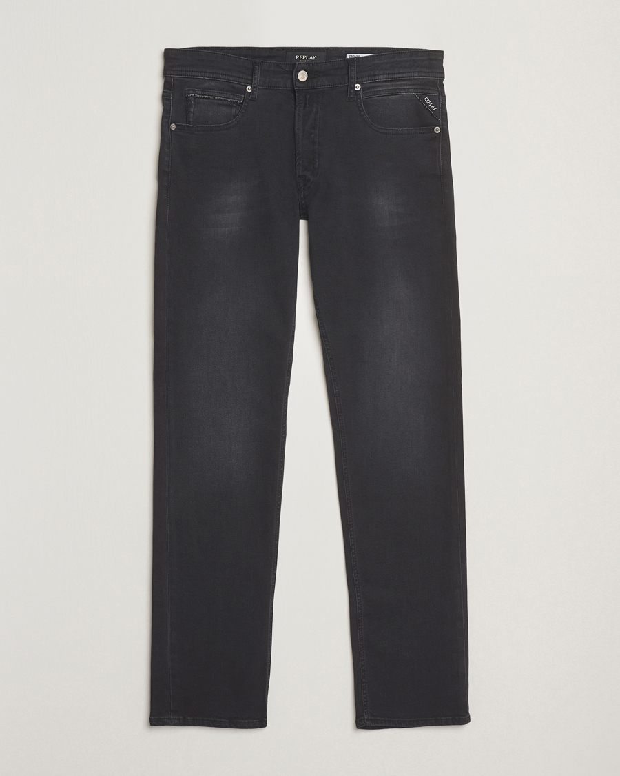 Men | Jeans | Replay | Grover Powerstretch Jeans Washed Black