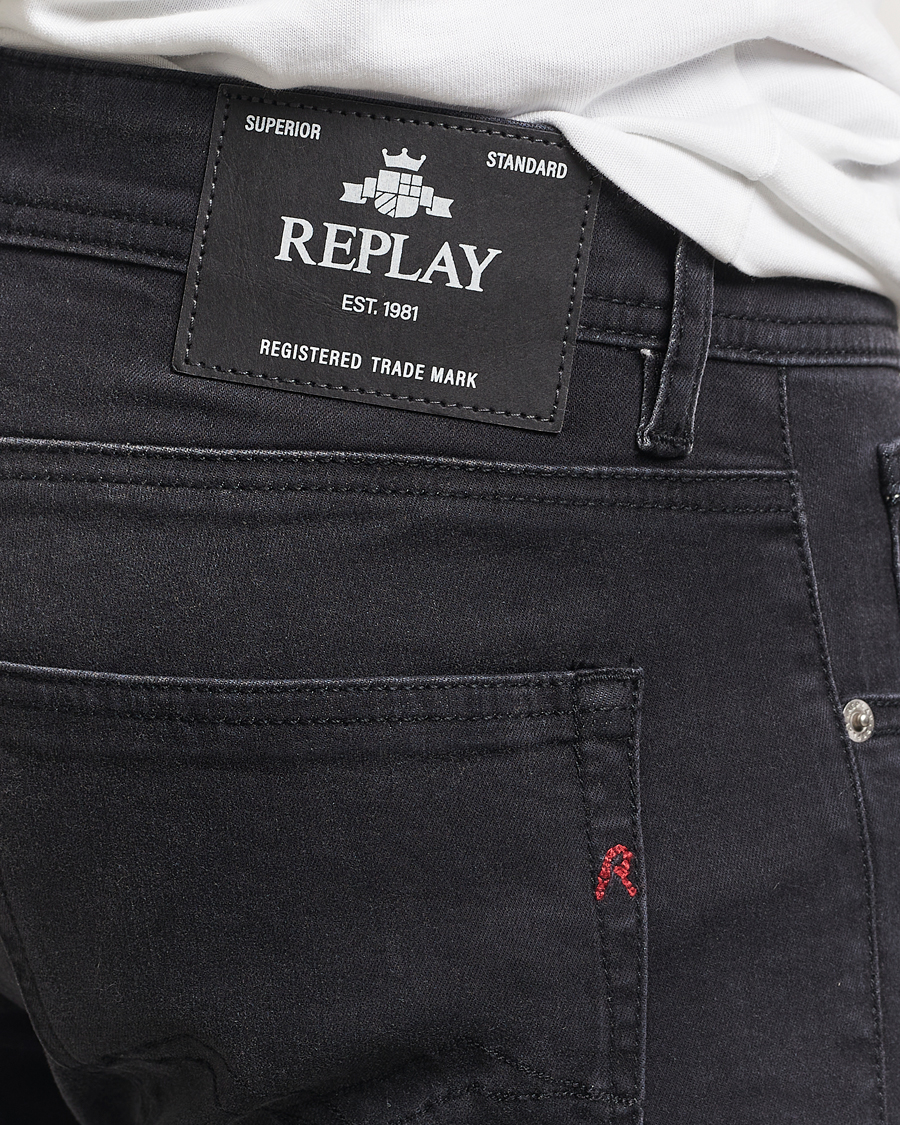 Men | Jeans | Replay | Grover Powerstretch Jeans Washed Black