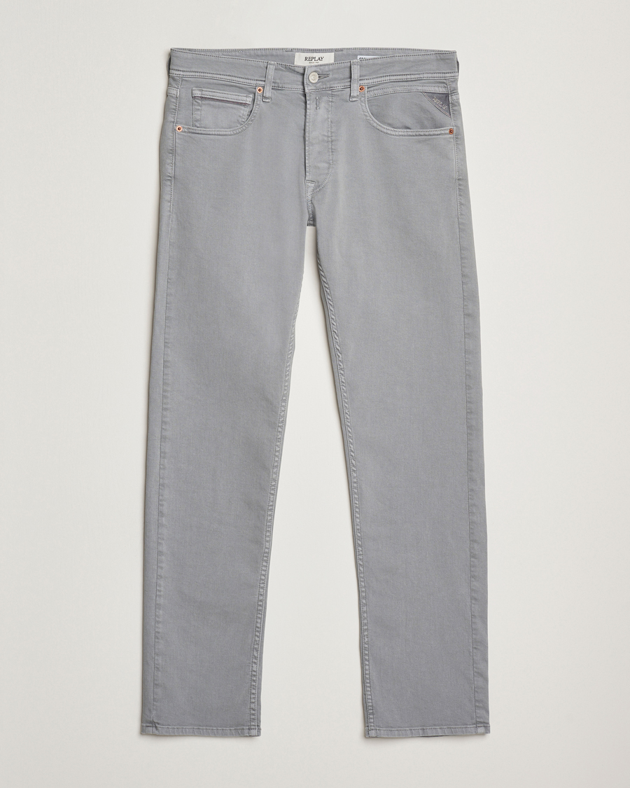 Men | Trousers | Replay | Grover Bullstretch 5-Pocket Pants Light Grey