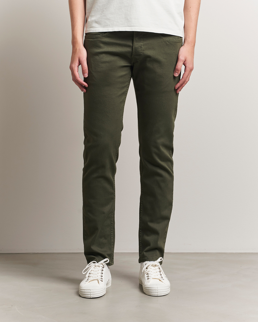Men | Trousers | Replay | Grover Bullstretch 5-Pocket Pants Dark Green