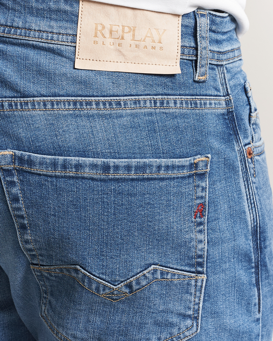Men | Jeans | Replay | Rocco Comfort Fit Stretch Eco Plus Jeans Medium Blue