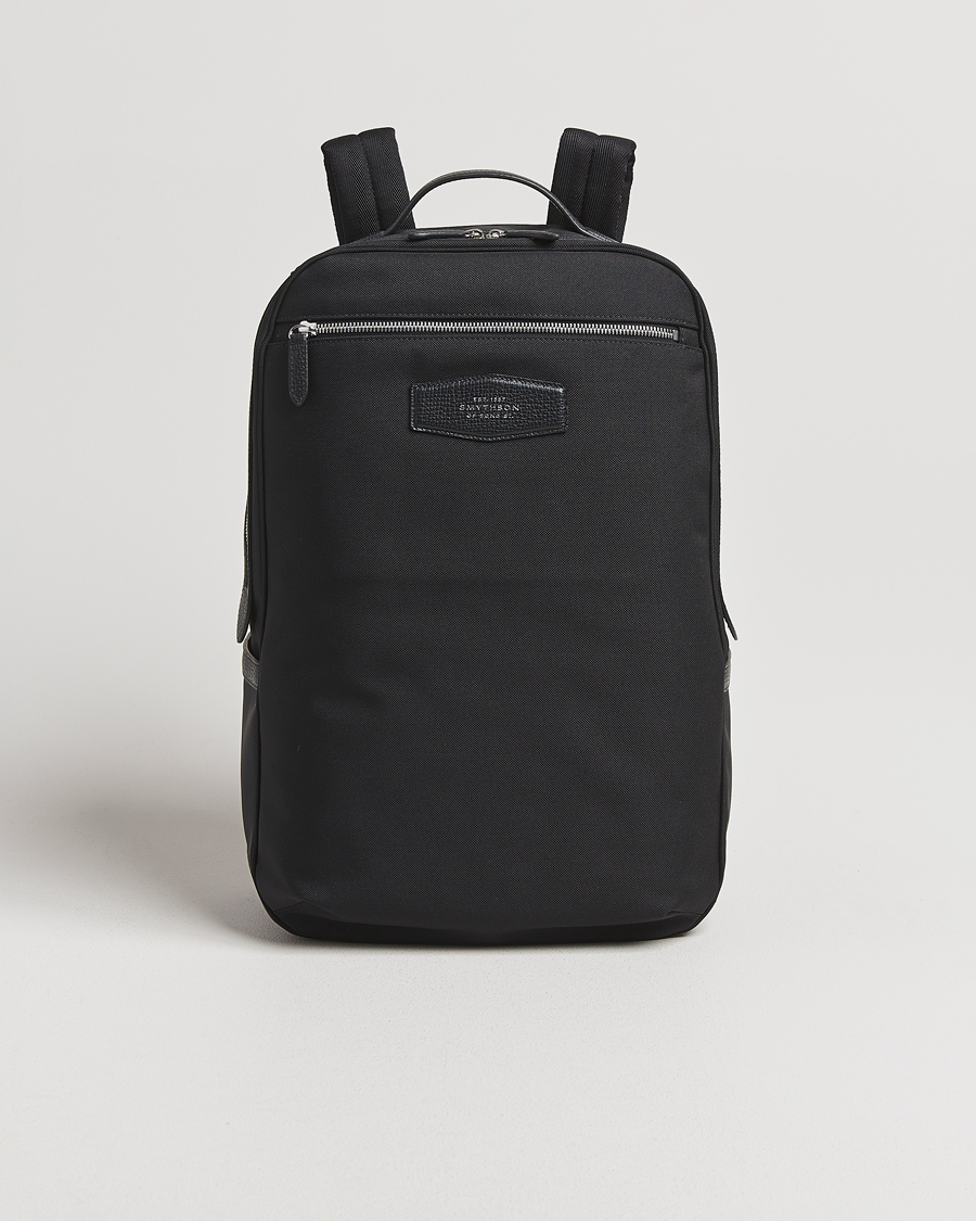 Men | Bags | Smythson | Canvas Norton Backpack Black