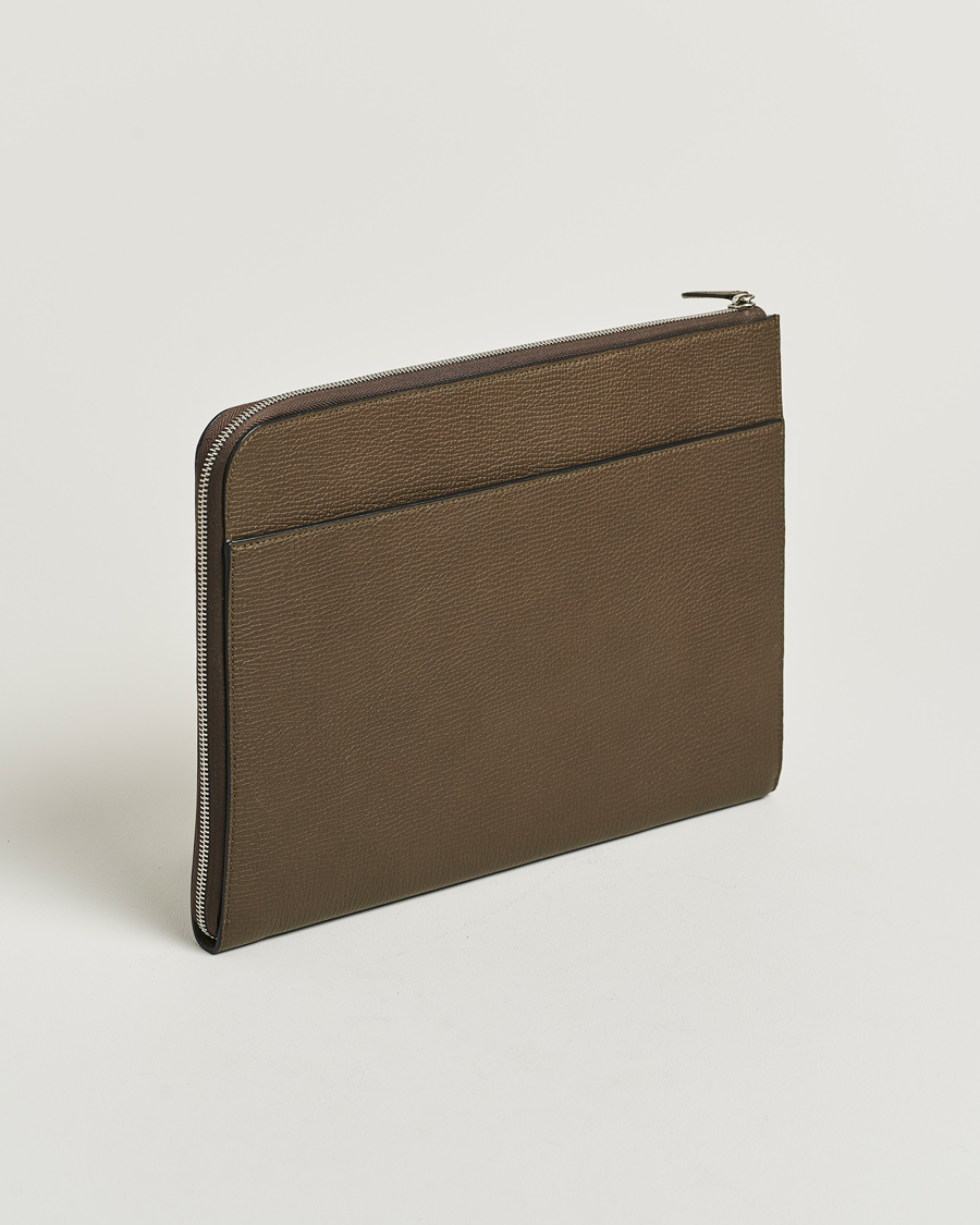 Men | Bags | Smythson | Ludlow Small Laptop Case With Dark Olive