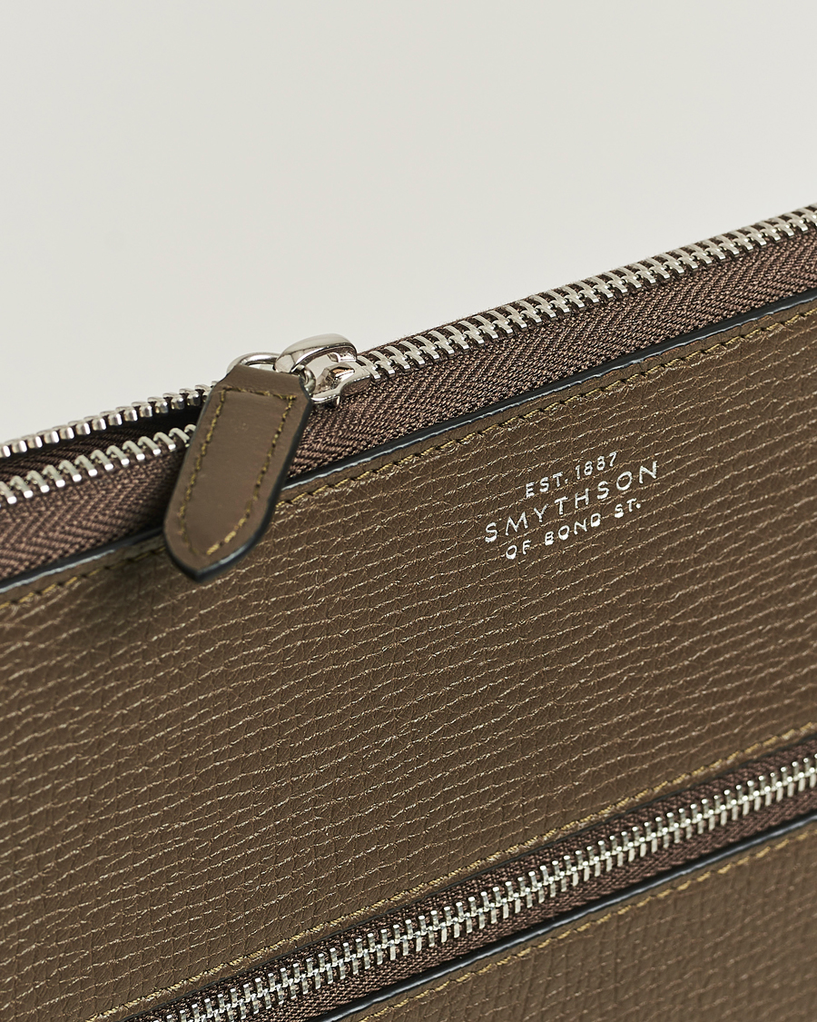 Men | Bags | Smythson | Ludlow Small Laptop Case With Dark Olive