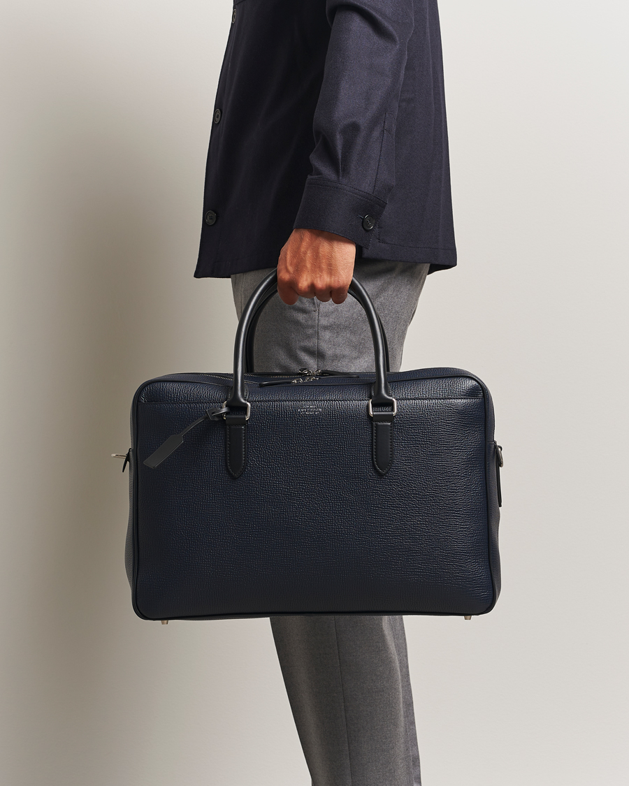 Men | Bags | Smythson | Ludlow 48 Hours Travel Bag Navy