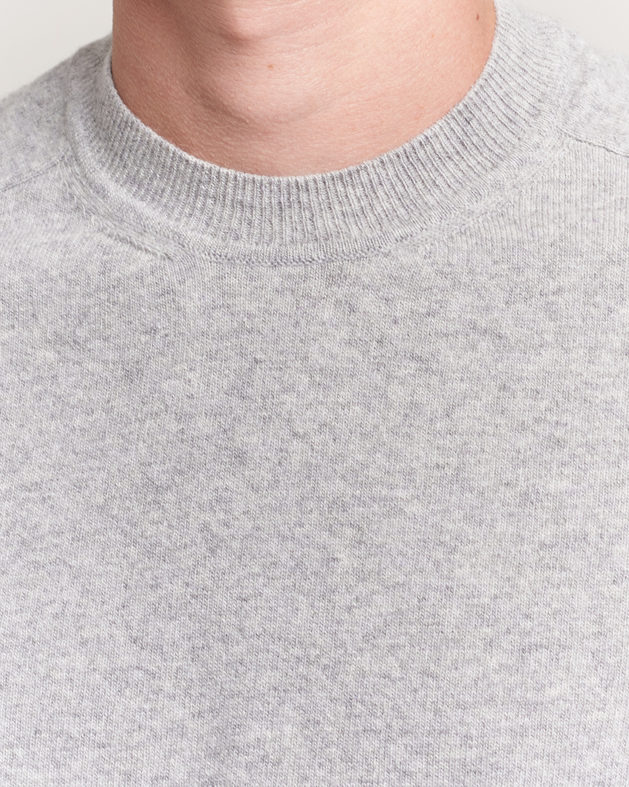 Men | Sweaters & Knitwear | Altea | Wool/Cashmere Crew Neck Pullover Light Grey