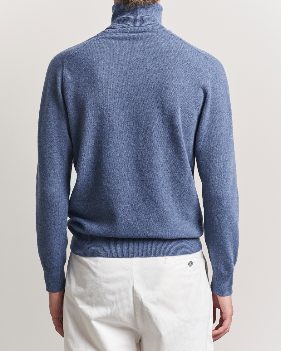 Men | Sweaters & Knitwear | Altea | Wool/Cashmere Rollneck Blue