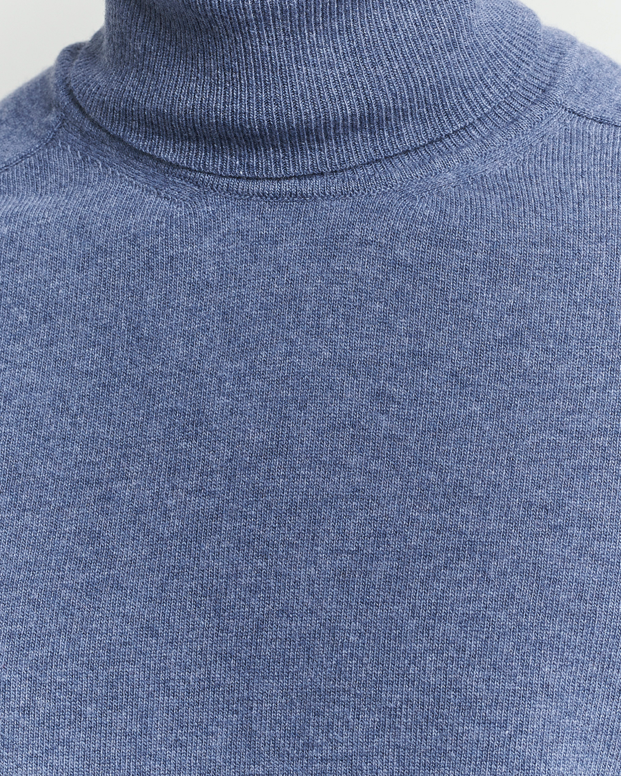 Men | Sweaters & Knitwear | Altea | Wool/Cashmere Rollneck Blue
