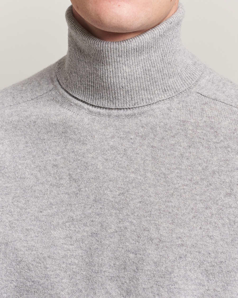 Men | Sweaters & Knitwear | Altea | Wool/Cashmere Rollneck Light Grey