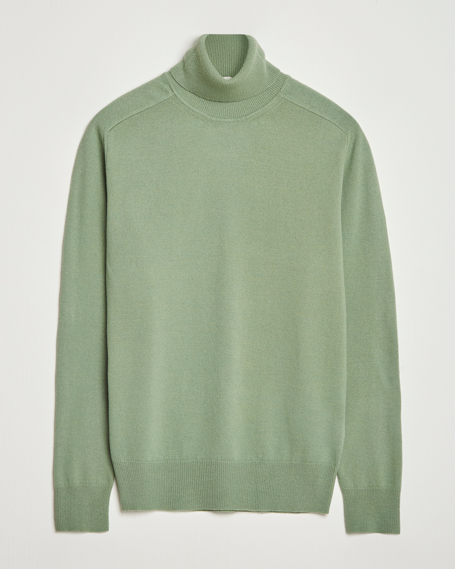 Men | Sweaters & Knitwear | Altea | Wool/Cashmere Rollneck Green