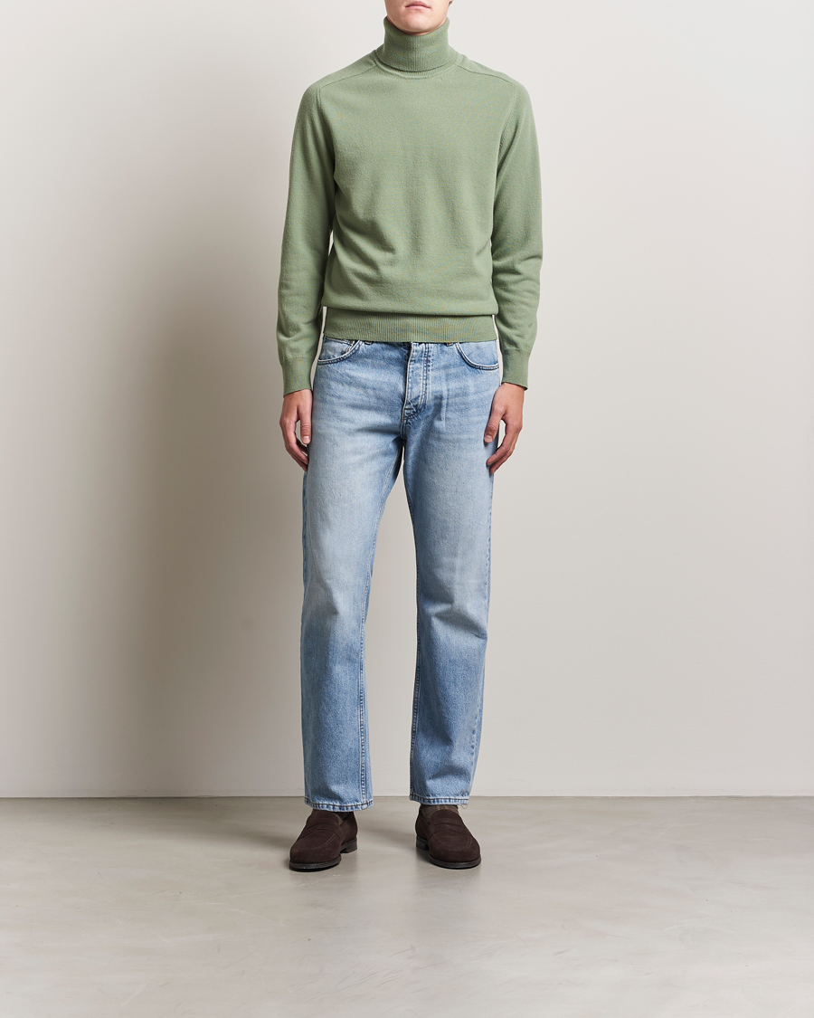 Men | Sweaters & Knitwear | Altea | Wool/Cashmere Rollneck Green