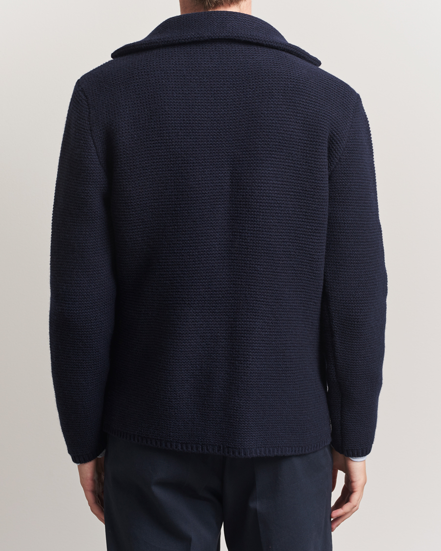 Men | Sweaters & Knitwear | Altea | Wool Cardigan Jacket Navy