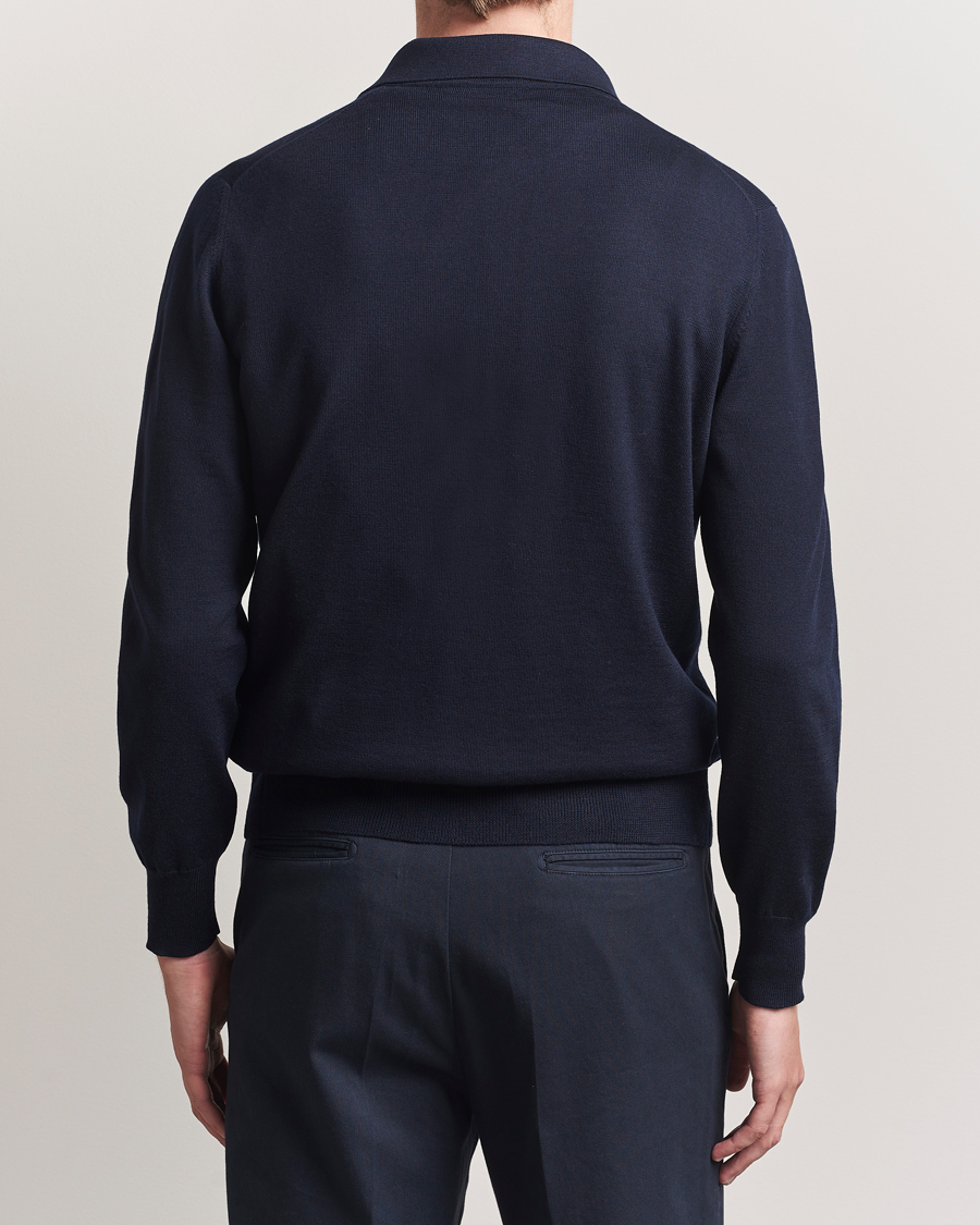 Men | Sweaters & Knitwear | Altea | Merino Wool Cardigan Navy