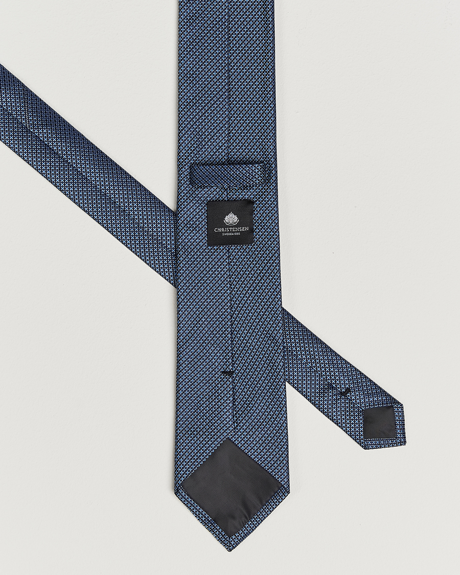 Men | Ties | Amanda Christensen | Box Set Silk 8 cm Tie And Pocket Square Sky Blue