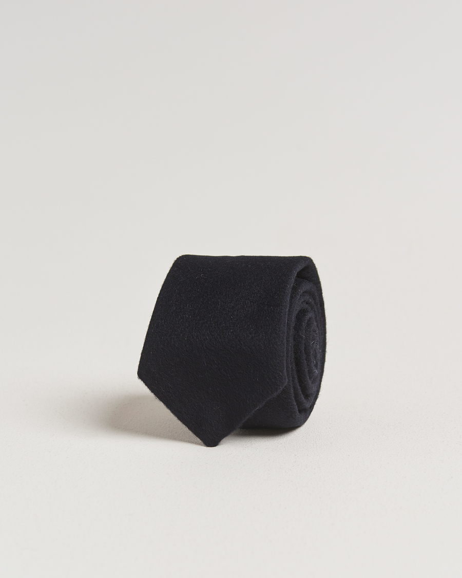 Men | Ties | Amanda Christensen | Cashmere 8cm Tie Navy