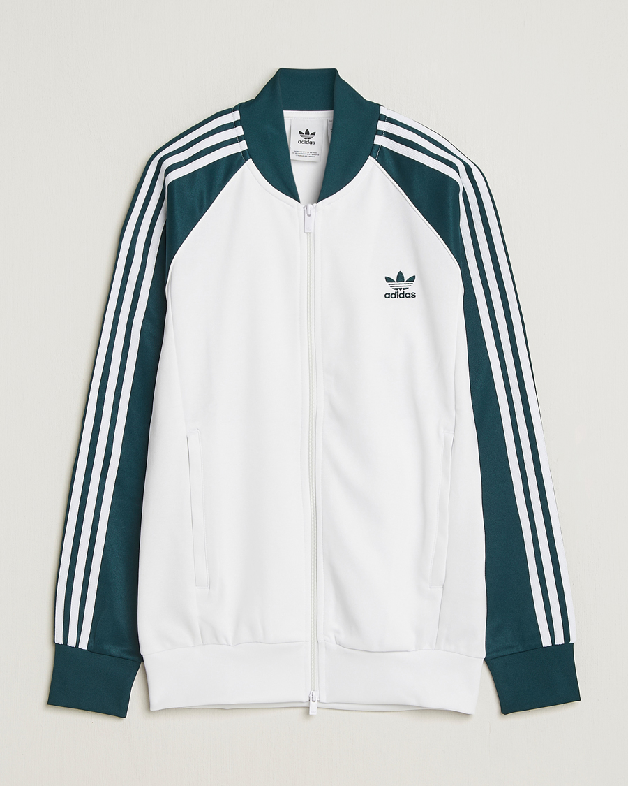 Men | Sweaters & Knitwear | adidas Originals | Classic Track Jacket White/Green