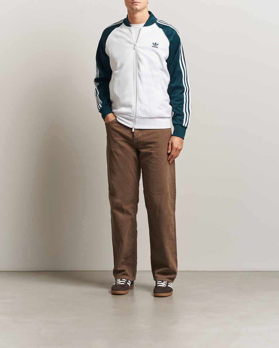 Men | Sweaters & Knitwear | adidas Originals | Classic Track Jacket White/Green