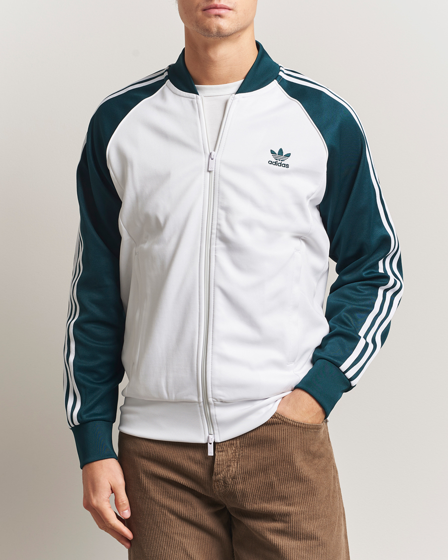 Men | Sweaters & Knitwear | adidas Originals | Classic Track Jacket White/Green