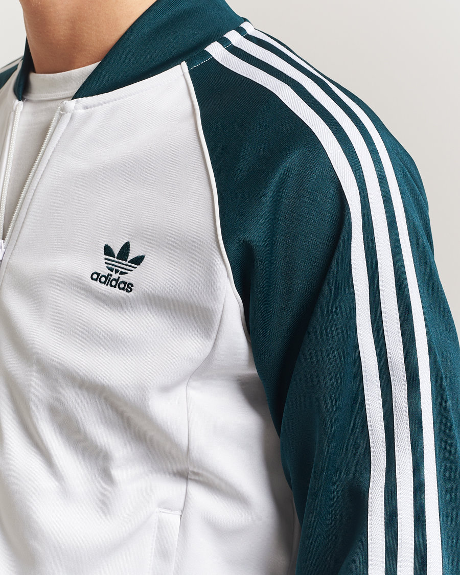 Men | Sweaters & Knitwear | adidas Originals | Classic Track Jacket White/Green