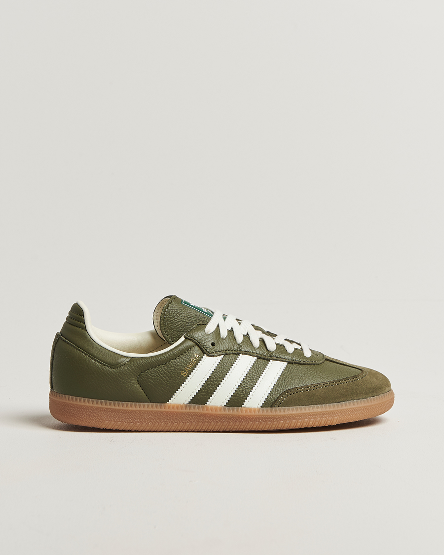 Men | Sneakers | adidas Originals | Samba OG Sneaker Khaki Green/Off White