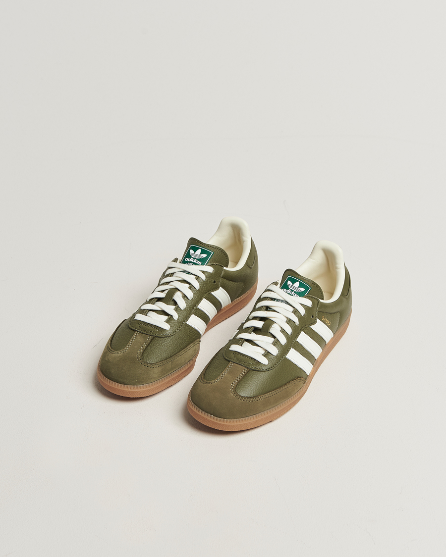 Men | Sneakers | adidas Originals | Samba OG Sneaker Khaki Green/Off White