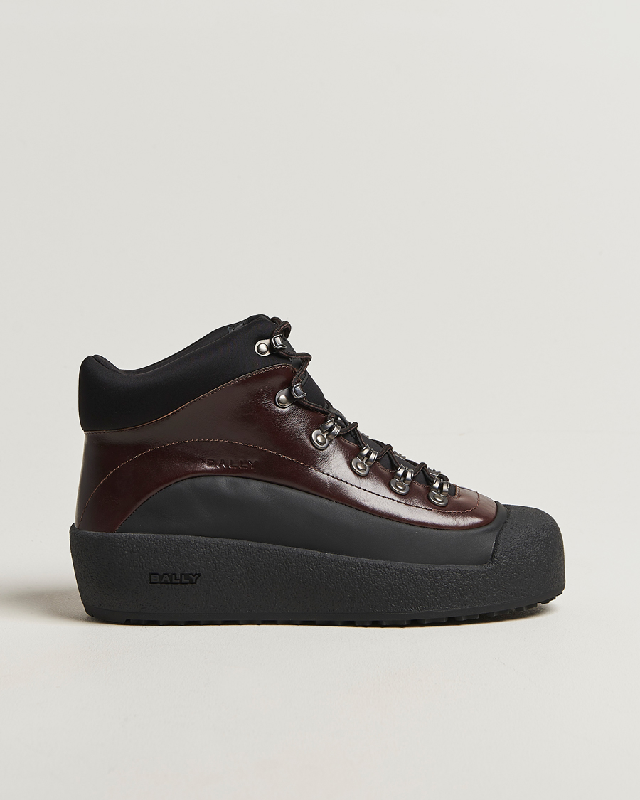 Men | Boots | Bally | Calys Laced Curling Boot Brown/Black