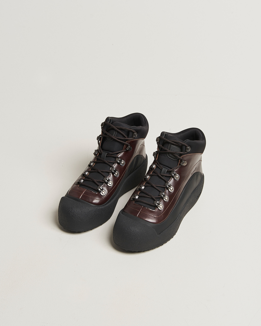 Men | Boots | Bally | Calys Laced Curling Boot Brown/Black