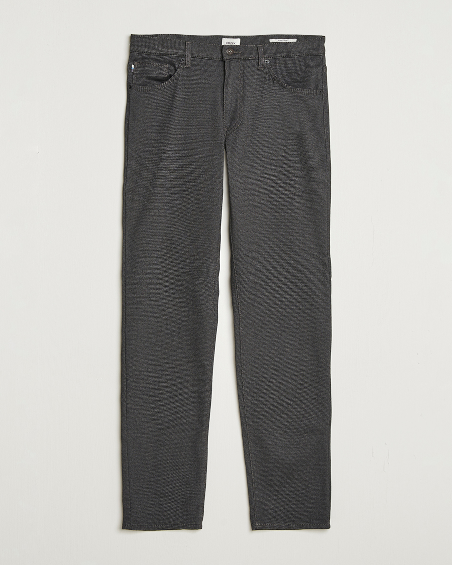 Men | Trousers | Brax | Cadiz Woo.Look 5-Pocket Pants Elephant Grey