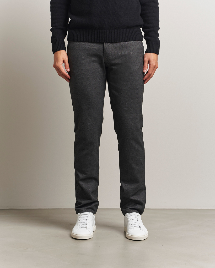 Men | Trousers | Brax | Cadiz Woo.Look 5-Pocket Pants Elephant Grey