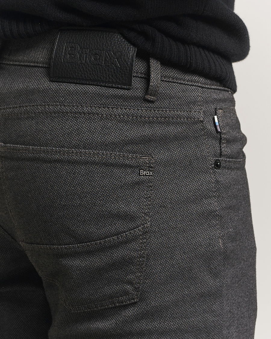Men | Trousers | Brax | Cadiz Woo.Look 5-Pocket Pants Elephant Grey