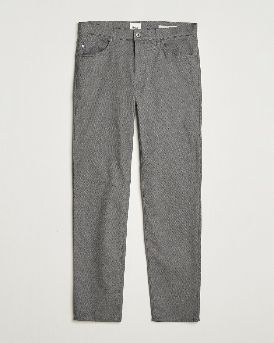 Men | Trousers | Brax | Cadiz Woo.Look 5-Pocket Pants Graphit