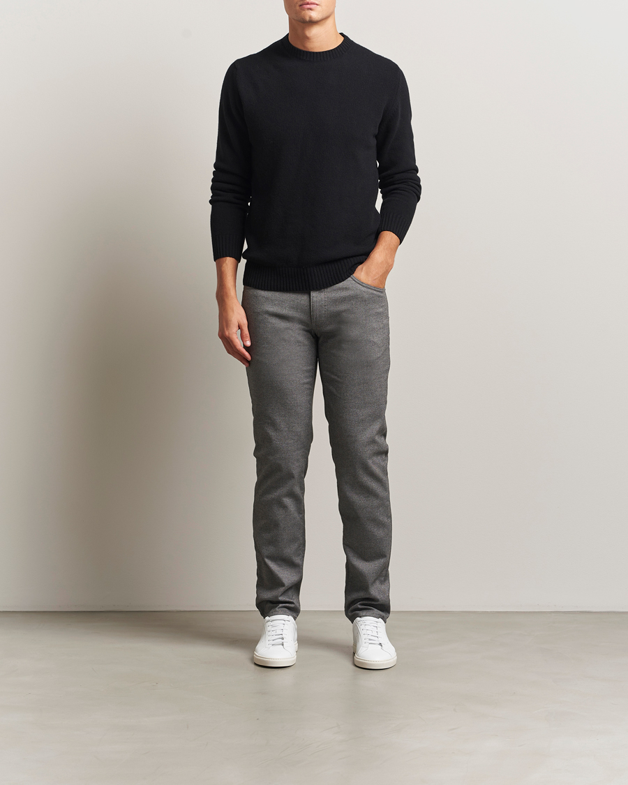 Men | Trousers | Brax | Cadiz Woo.Look 5-Pocket Pants Graphit