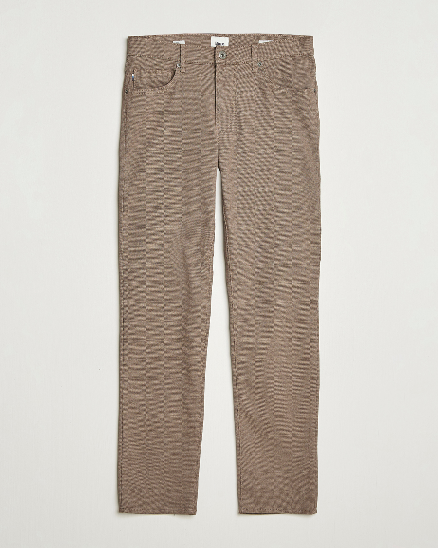 Men | Trousers | Brax | Cadiz Woo.Look 5-Pocket Pants Camel