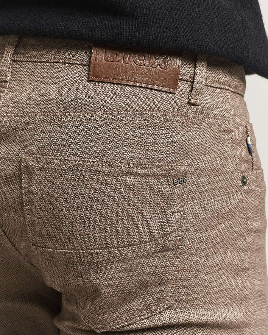 Men | Trousers | Brax | Cadiz Woo.Look 5-Pocket Pants Camel