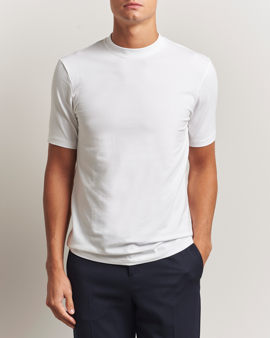 Men | T-Shirts | Bread & Boxers | High Neck T-Shirt White