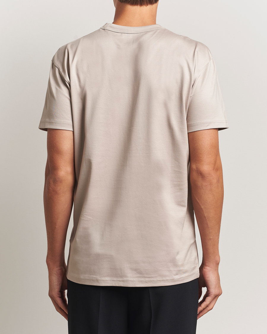 Men | T-Shirts | Bread & Boxers | Pima Cotton Crew Neck T-Shirt Greige
